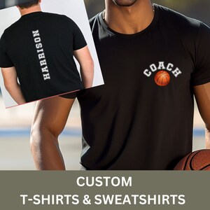 Custom Basketball Coach Shirt Gift for Coach Shirt for Coaches Tshirt Basketball Sweatshirt for Coach Apparel Gift for Coach Basketball