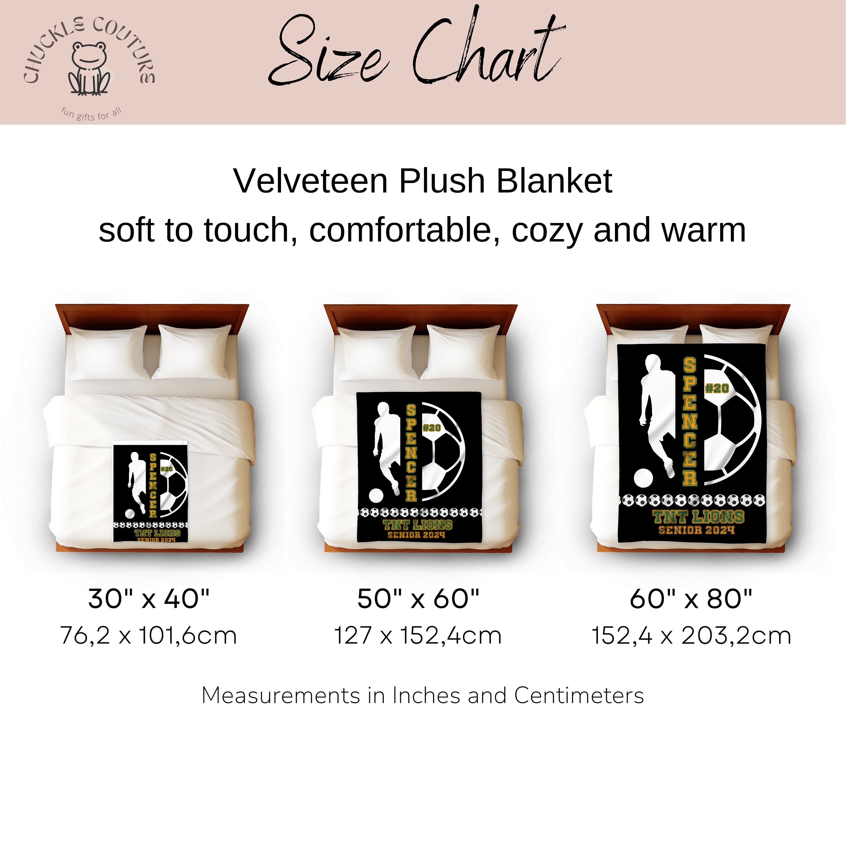 Custom Soccer Blanket for Son Soccer Personalized Senior Soccer Coach Gift Soccer Gift for Boys Senior Soccer Team Gift Birthday Gift Sherpa