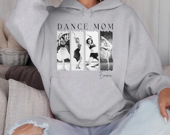 Custom Dance Mom Hoodie with Dancer Photo Personalized Senior Dance Gift Dance Competition Sweatshirt for Recitals and Ballet Moms Gift