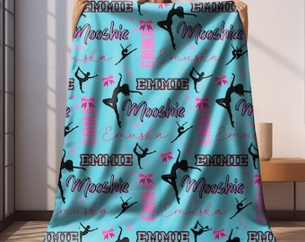 Dance Blanket Personalized Dance Gift for Girls Custom Gift for Dancer Gift for Dance Teacher Dance Team Gifts for Girls Custom Home Decor