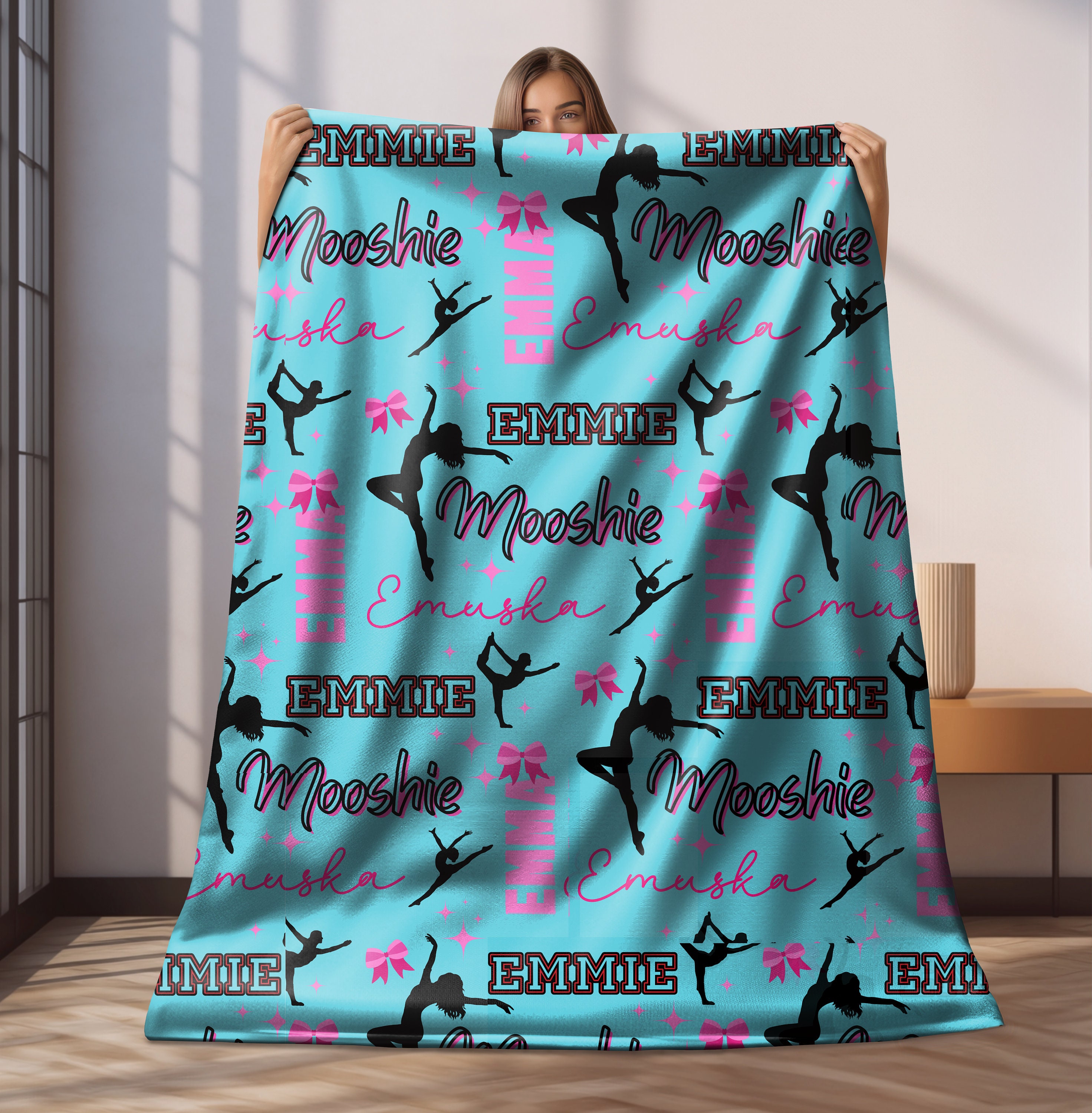 Dance Blanket Personalized Dance Gift for Girls Custom Gift for Dancer Gift for Dance Teacher Dance Team Gifts for Girls Custom Home Decor