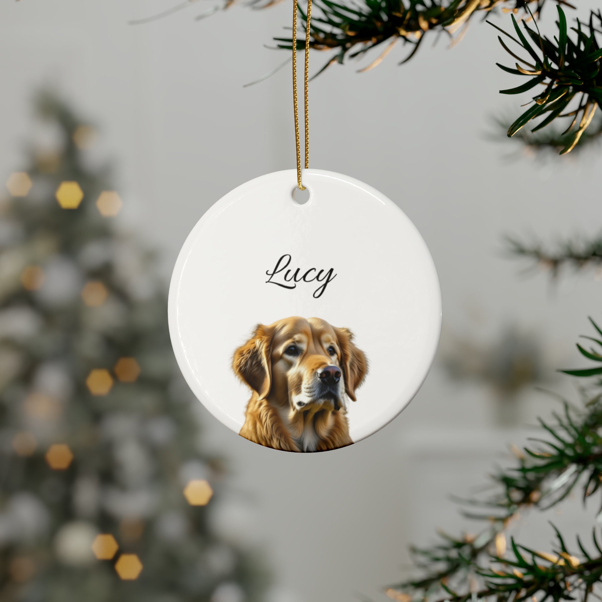 Dog Ornament Personalized Cat Ornament Personalized First Christmas Pet Ornament Pet Photo Ornament Cat Lovers Gift Dog Lovers Gift