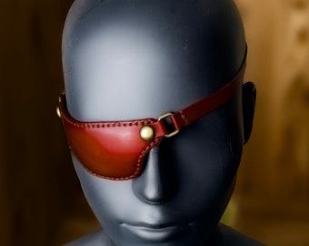 Parche de cuero oclusor para el ojo, parche pirata para el ojo, cosplay