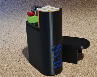 Personalized 3D print lighter and cigarette box