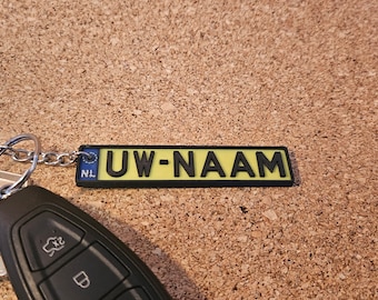 License plate keychain