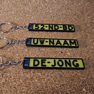 License plate keychain image 2