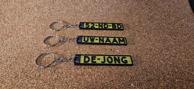 License plate keychain image 2