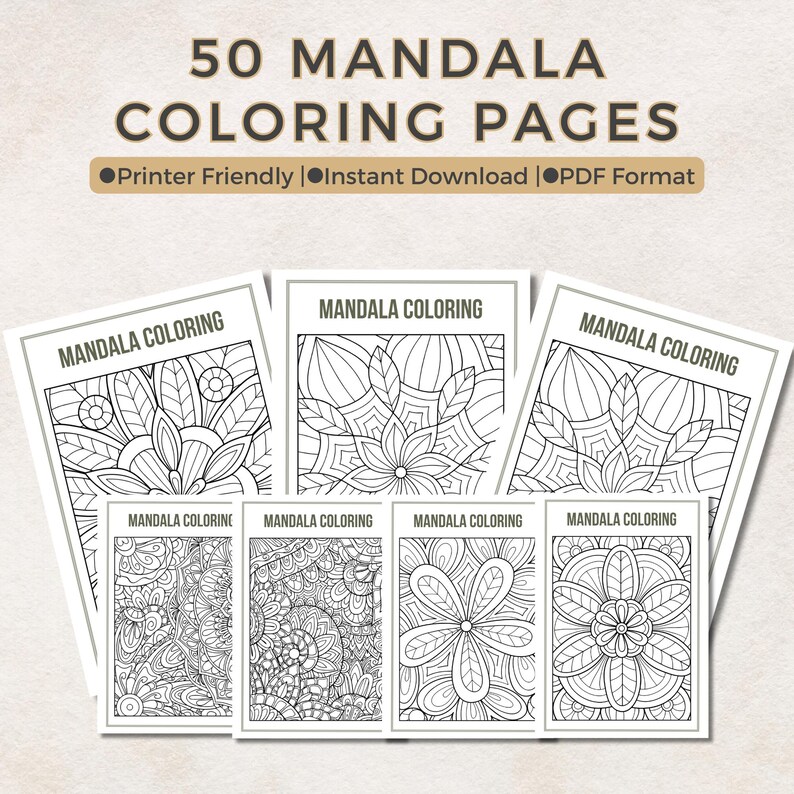 50 Mandala Coloring Pages Adult - Il 794xN.6615907999 Be0h 