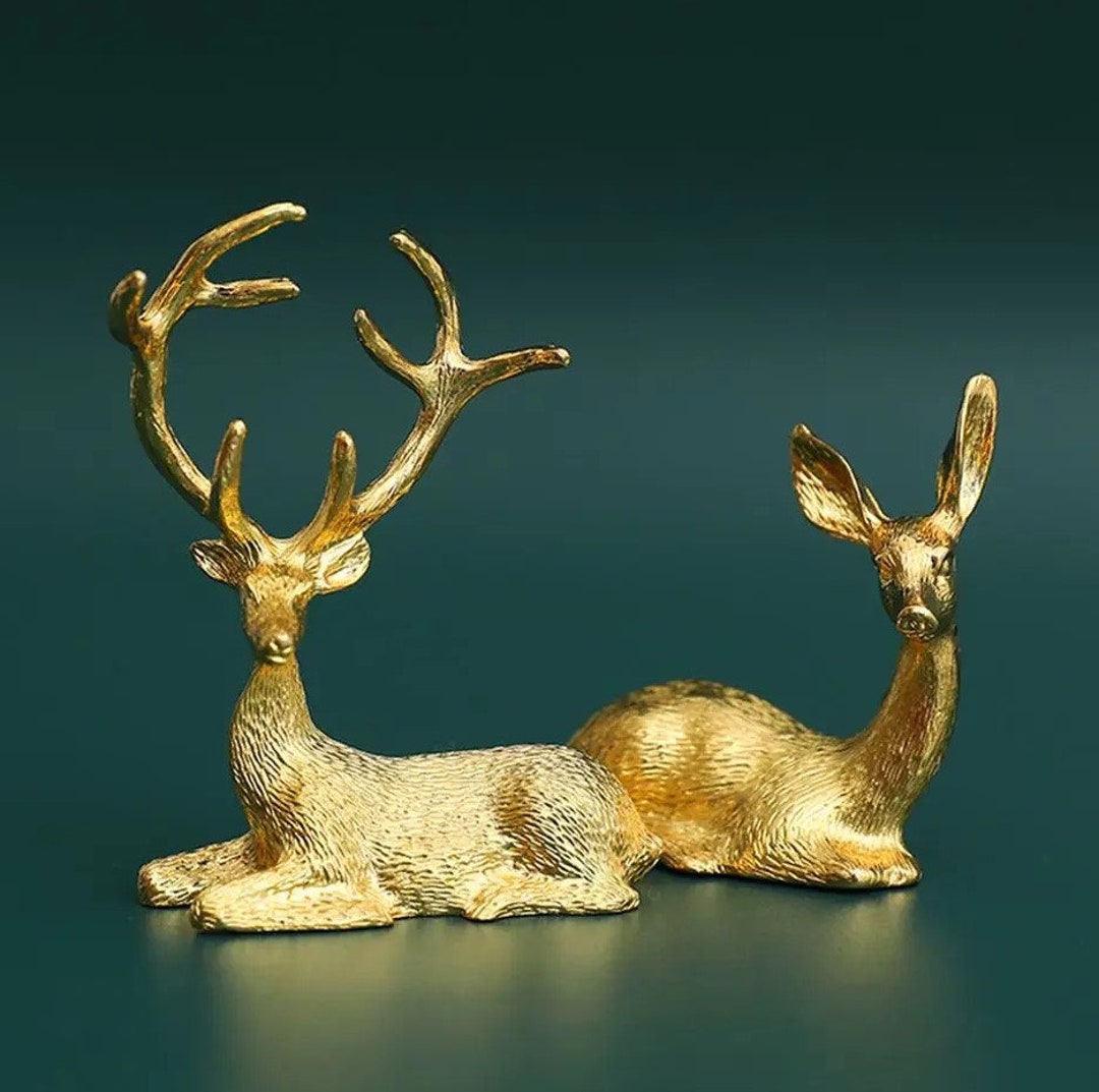 Cool Statue Deer, Table Decor, Sculpture for Luxury Home Decoration
