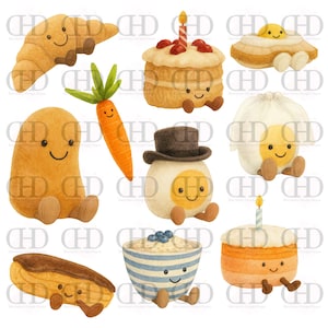 Clipart Nounours en gelée à l'aquarelle | 35 images PNG