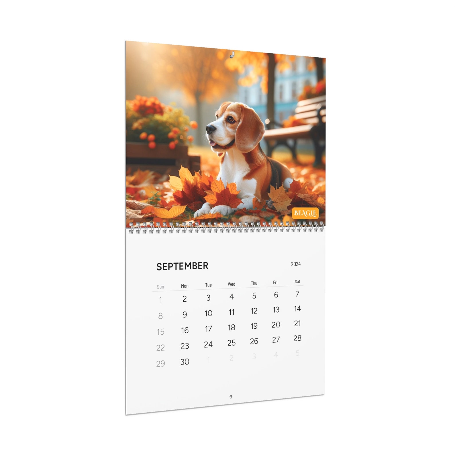 2024 Wall Calendar, 2024 Dog Calendar, Dog Breed Calendar, Unique Wall