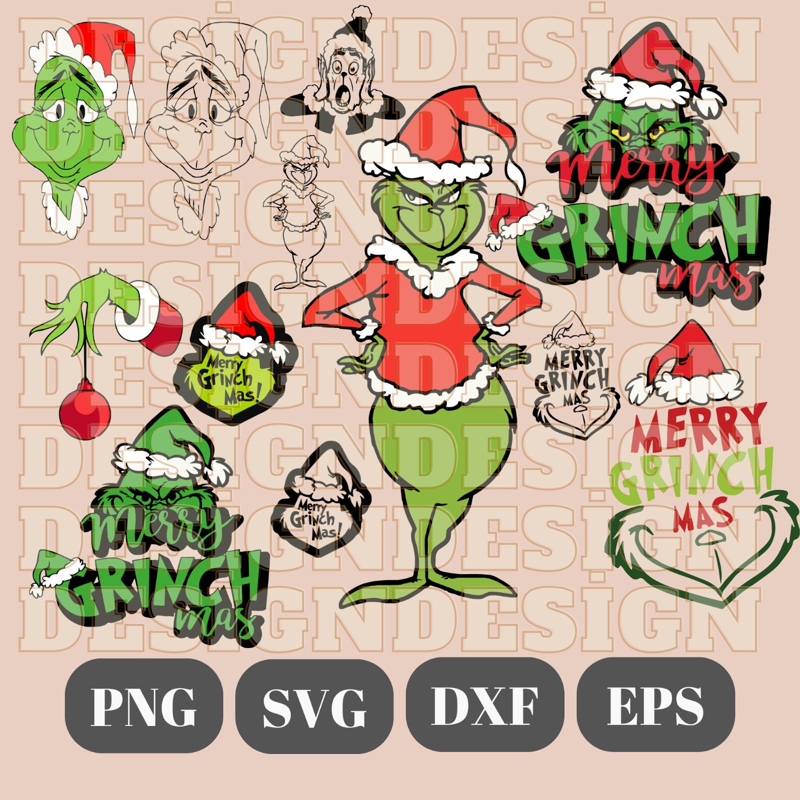 Merry Grinchmas Svg, Christmas Svg, Holiday Svg, Cricut for Svg