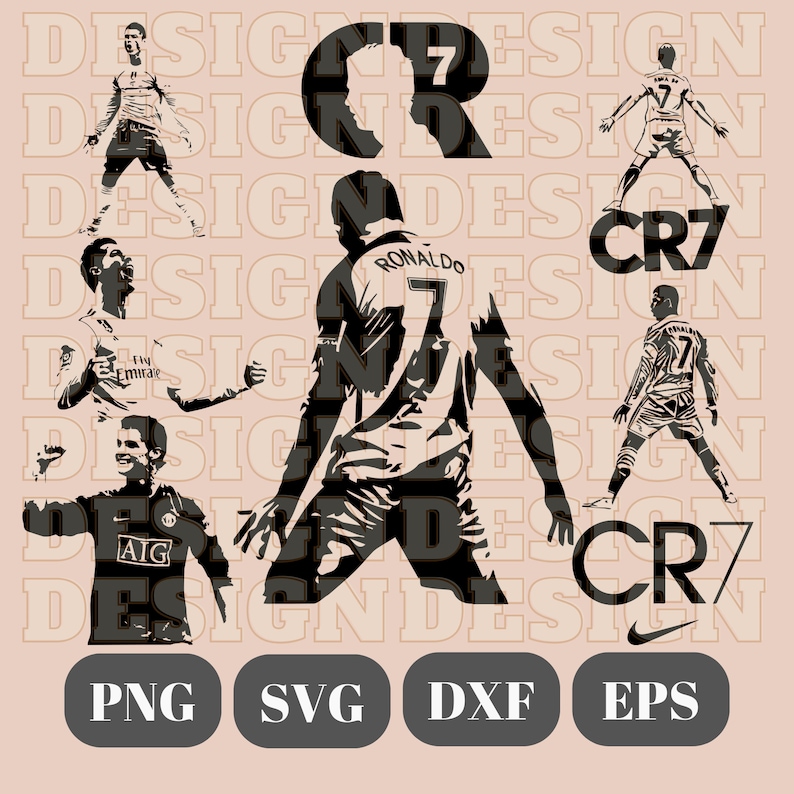 Ronaldo Svg for Cricut, Goat Svg, Ronaldo Png