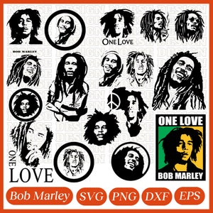 SVG de Bob Marley, Bob Marley Png, vecteur de Bob Marley, Silhouette de Bob Marley, fichier coupé Bob Marley, clipart Bob Marley, fichier numérique Bob Marley