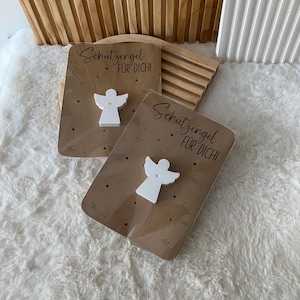 Schutzengel - Geschenkset Schutzengel - Taufe - Geburt - Dekoration - Trockenblume - Kerzenständer - Stabkerze - Scandistyle - Geburtstag