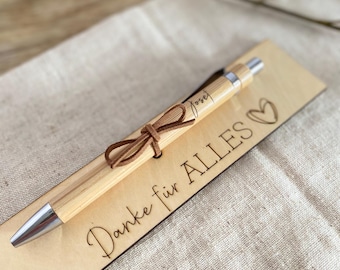 Engraved ballpoint pen, small thank-you gift, farewell gift for a teacher, thank you for everything, personalized ballpoint pen
