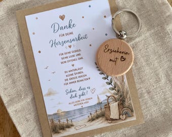 Farewell gift for a teacher, farewell gift for kindergarten teacher, engraved keychain, farewell gift for a teacher, gift for a teacher