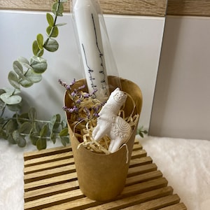 Happy Birthday - Geschenkset Geburtstag - Raysin Geschenk - Lama aus Raysin - Kerze mit Schriftzug - Trockenblume - Geburtstagsgeschenk