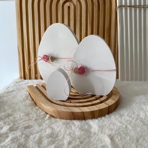 Easter egg decoration - Easter egg set - Easter decoration - Easter egg white - Easter table decoration - Spring decoration - Easter gift - Easter souvenir - Egg