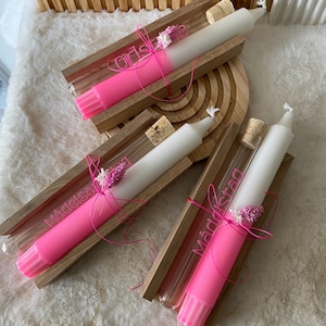 Mädelstag - Girlstime- Mädelsausflug - Geschenkset Geburtstag - Kerze in Pink - Geldgeschenk - Wunscherfüller - Trockenblumen -Dankeschön