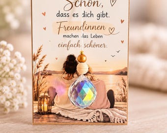 Geschenk Geburtstag Freundin, Geschenk Ideen Beste Freundin, Kristall Sonnenfänger, Weihnachtsgeschenke Freundin, Kleines Geschenk Freundin