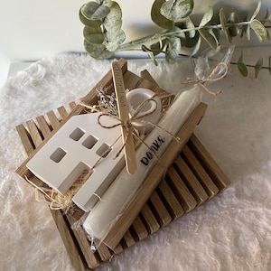 Danke von Herzen - Geschenkset - Dankeschön - Mitbringsel - Geschenkebox - Geschenk - Kerze - Kerzenständer - Scandistyle - Raysindeko - Box