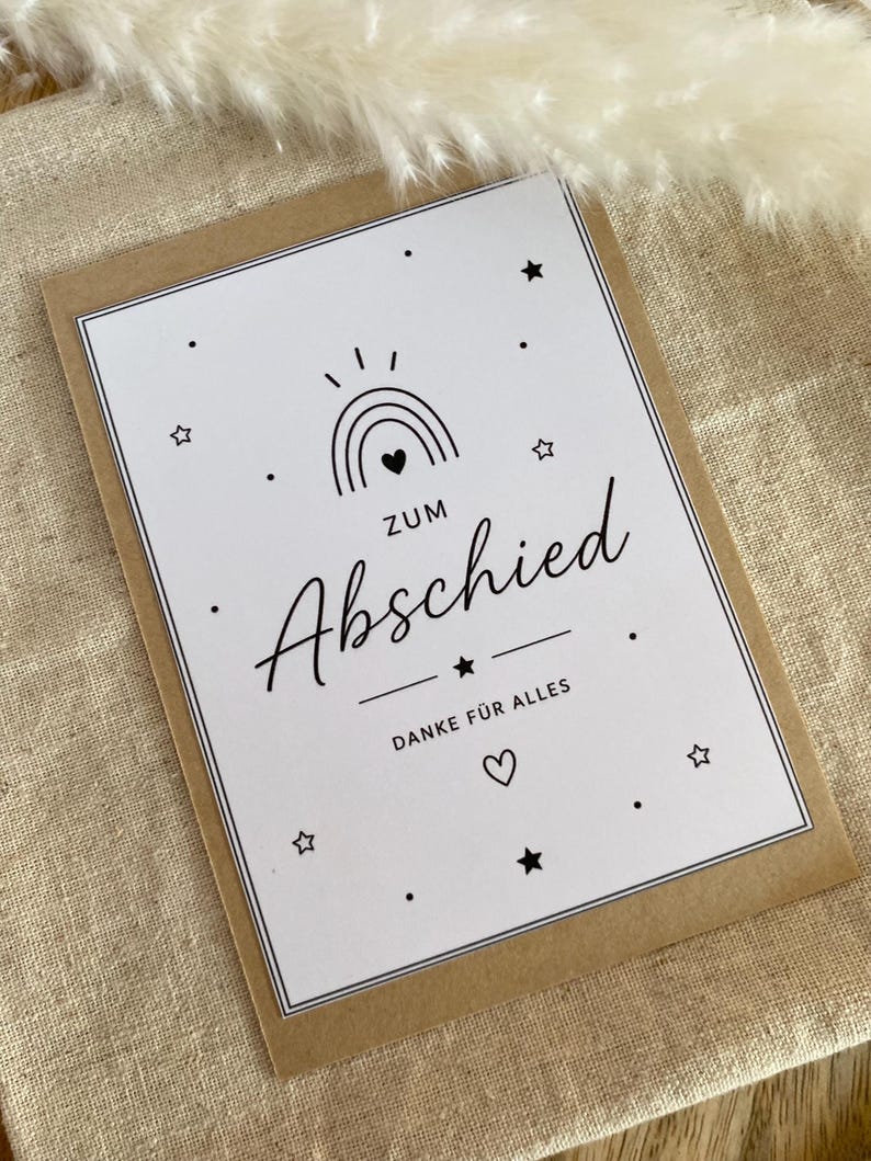 Erzieherin Geschenk ist dieser Sonnenfänger mit passender Karte