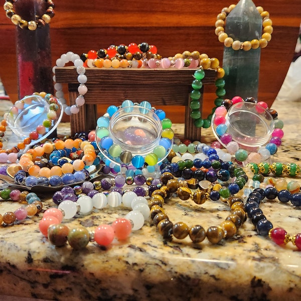 Custom Gem Stone Bracelets