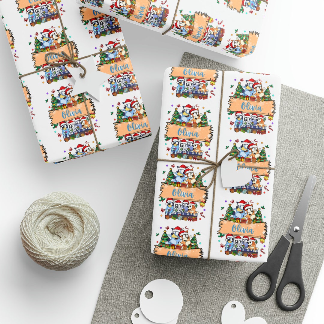 Bluey Christmas Wrapping Paper Wrapping Paper Custom Etsy Australia Bluey christmas wrapping paper wrapping paper custom etsy australia