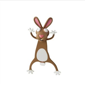 3D Animal Stereo Cartoon Bookmarks, Cute Stationery Student Bookmarkers,Funny PLA gift Bookmark idea,Reader Gift,Stationery school Supplies Irish hare