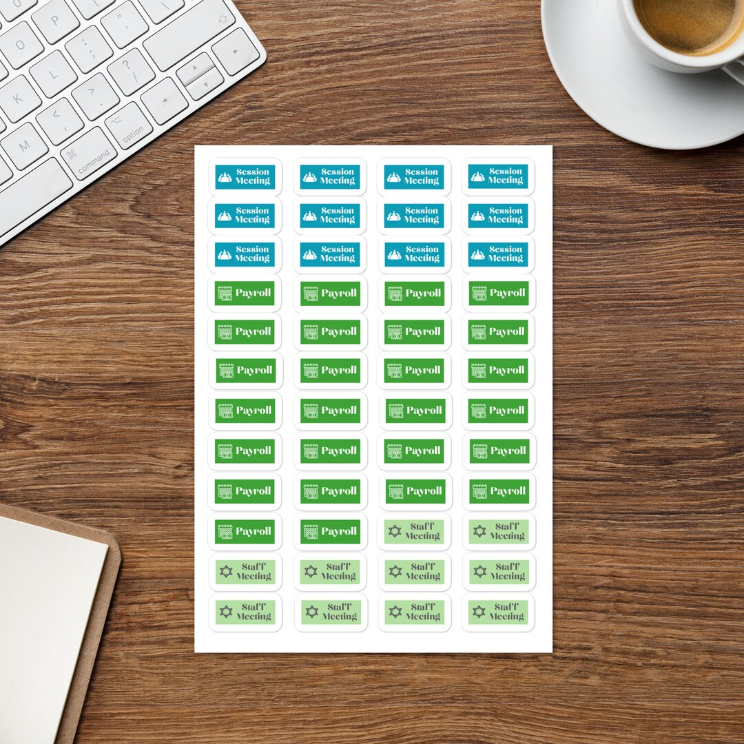 Sticker Admin Datang Administration Stickers, Pg. 1 (session & Payroll) - Etsy