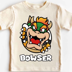 Bowser T-Shirt 100 % Baumwolle, Super Mario Bowser T-Shirt, Mario T-Shirt