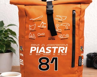 Piastri 81 Backpack, Piastri Unisex Bag, Race Car Oscar Backpack, Sports Backpack, Gift for Piastri Fan, Travel Pack, Racing Backpack 20L