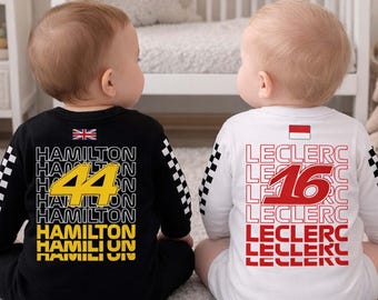 Hamilton 44 Baby Bodysuit 2026, Little Driver Bodysuit, Hamilton Fan Gift Baby Bodysuit