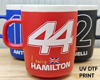Hamilton Personalized Ceramic Mug, Hamilton Coffee Mug, Gift for HamiltonFan, Driver Custom Cup Tea
