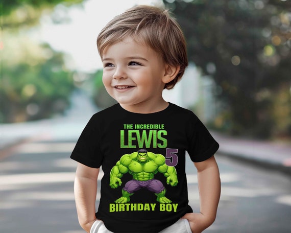 Hulk Birthday T Shirt 100% Cotton, Incredible Hulk Birthday Tee