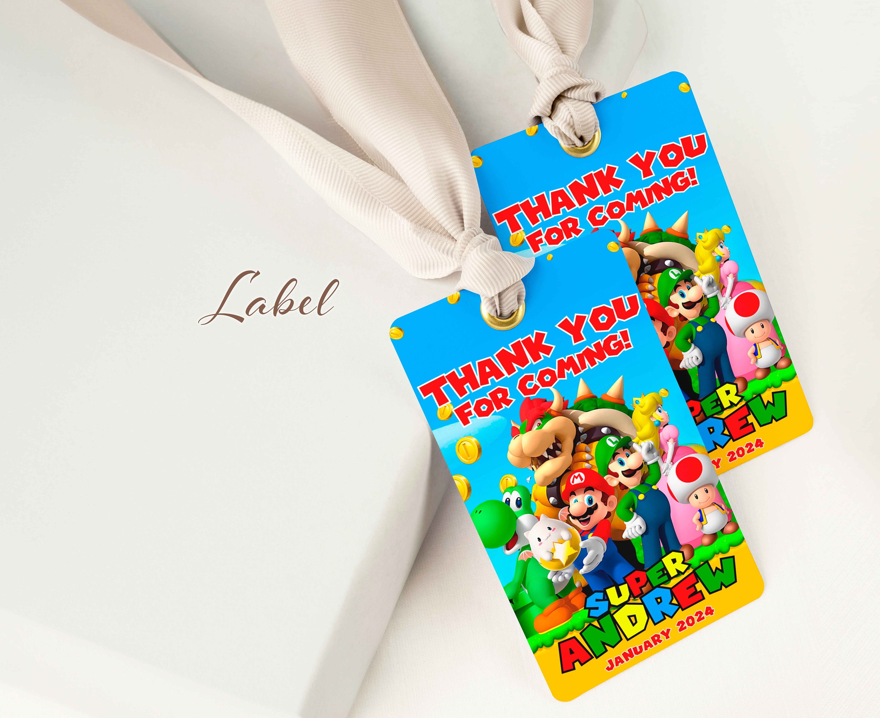 Super Mario Editable Birthday Invitation, Canva Template - Etsy