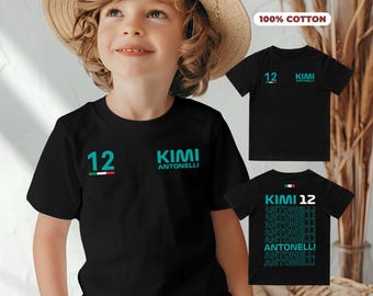 Antonelli 12 Personalized Shirt, Kimi Shirt for Kids and Adults, Gift for Kimi Fan, Driver Custom Shirt