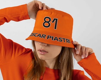 Piastri Bucket Hat, Bucket Hat Piastri 81 Driver, Gift for Piastri Fan, Norris Bucket Hat