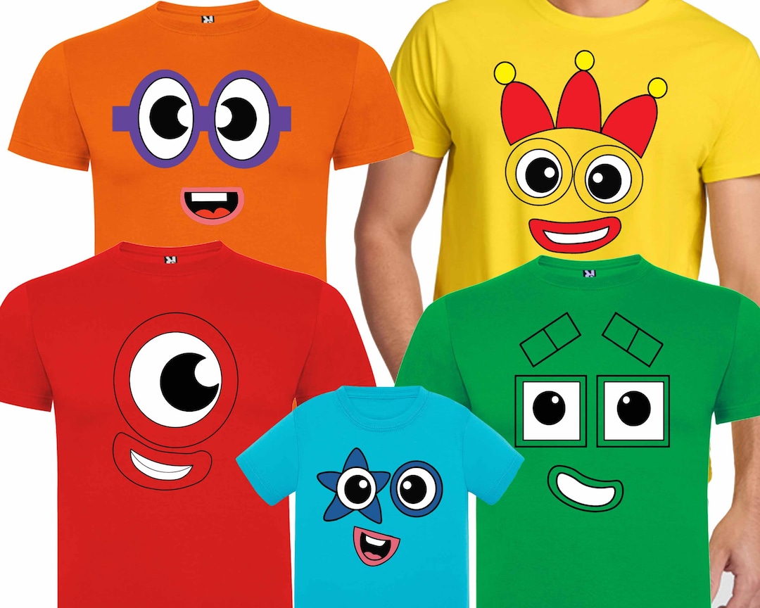 Numberblocks Kids Tee Numberblocks T Shirt Kids Youth Shirt Etsy ...