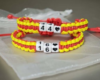 Hamilton Handmade Bracelet, Leclerc Macrame Handmade Bracelet, Gift for Leclerc Fan, GIFt for Hamilton Fan