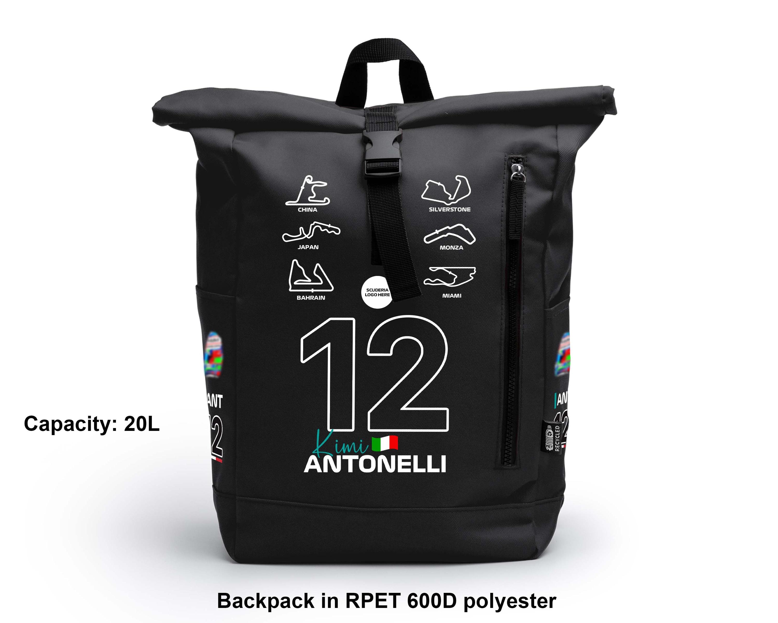 kimi Antonelli 12 Backpack, Kimi Unisex Bag, Race Car Kimi Backpack