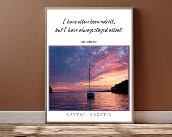 Be Yourself | Inspiring Art Print | Self Care | Motivational Quote | Stunning Photography | Ready to Hang Canvas | Cavtat Croatia