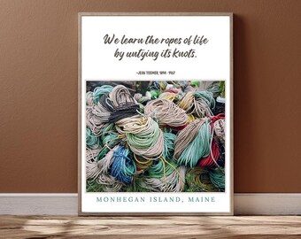 Be Yourself | Inspiring Art Print | Self Care | Motivational Quote | Stunning Photography | Ready to Hang Canvas | Monhegan Island Maine