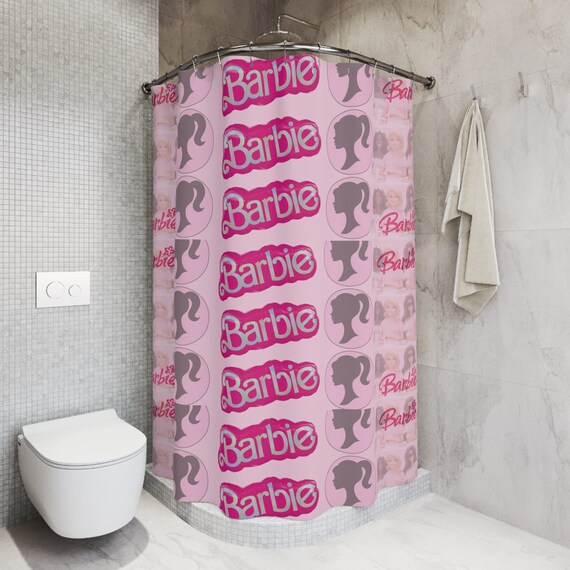 Barbie Polyester Shower Curtain - Etsy