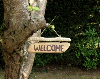 Driftwood Welcome Sign – Coastal Wall Art for Beach Home Decor or Gift