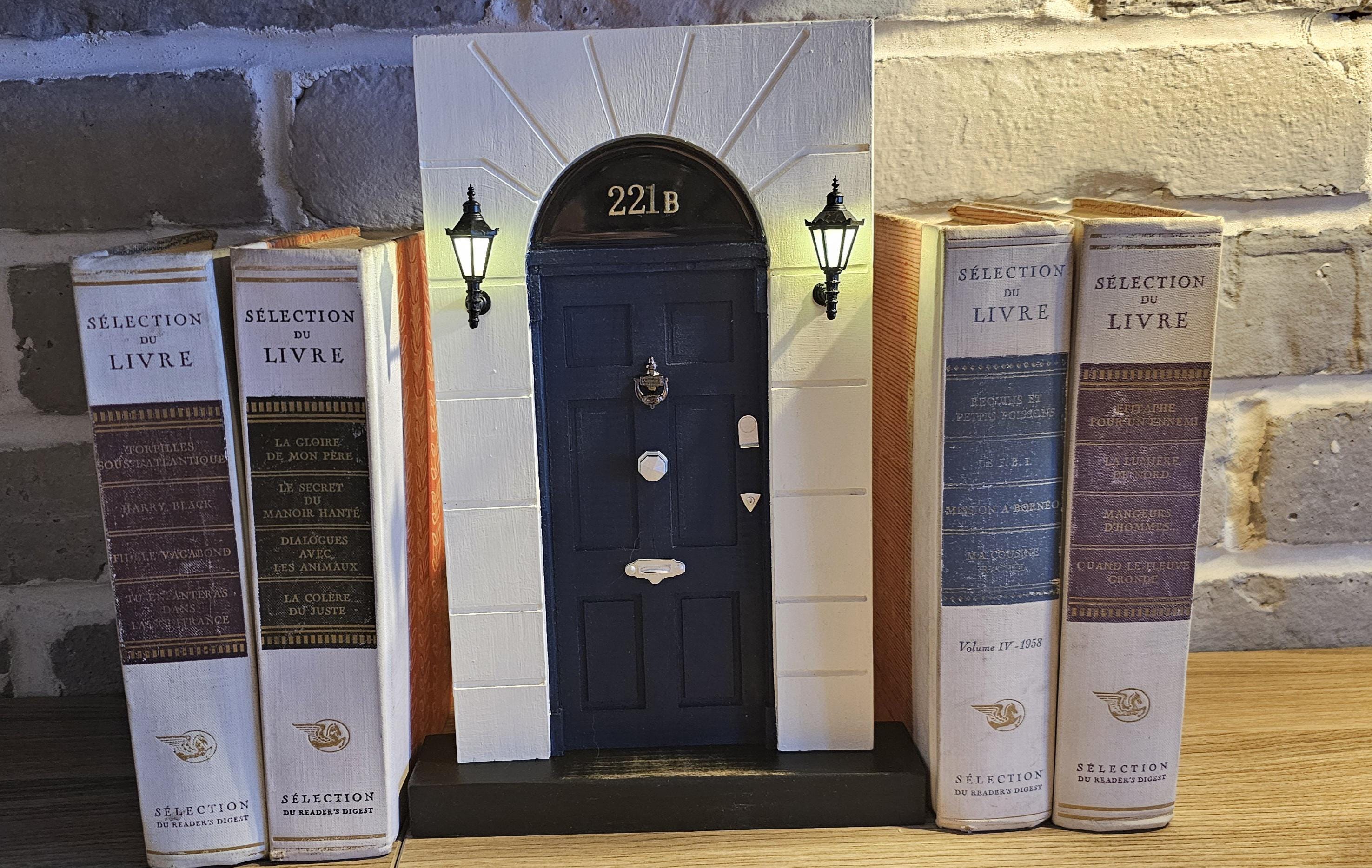 221B Baker Street Miniature Door - Sherlock Holmes Decor - Book