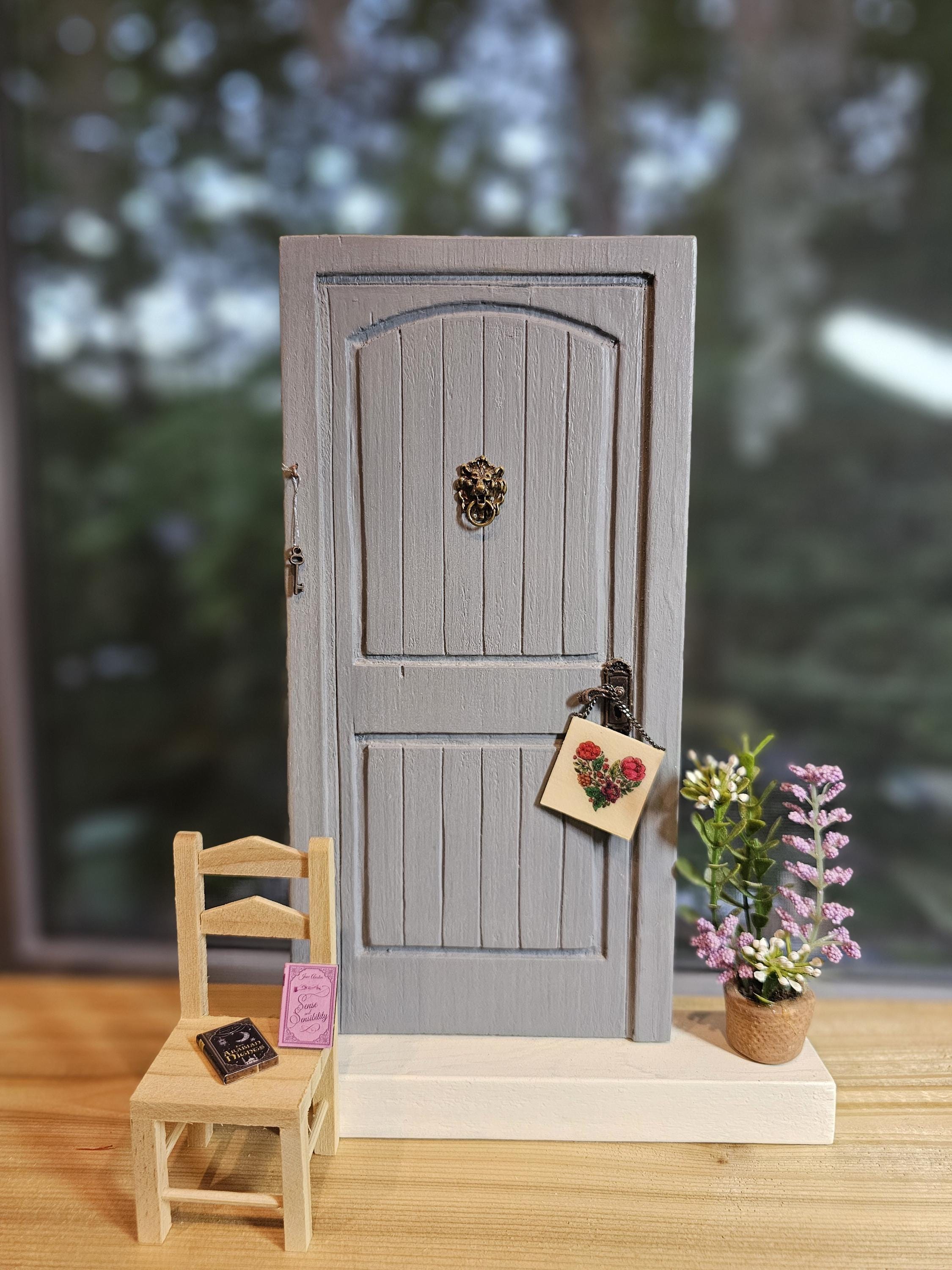 Zerodis 2 Pièces 1:12 Fenêtre de Maison de Poupée, Miniature Bricolage en Bois Arc Fenêtre Simple Cadre 6 Volets Style Maison de Poupée Fenêtre Maison de Poupée Décoration Accessoires