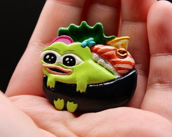 Peepo Pepe Frog Sushi Magnet