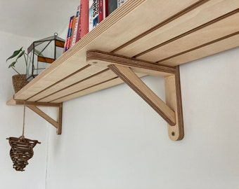 Contemporary Birch Plywood Shelf Bracket